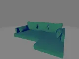 Miniature sofas and cushions -2