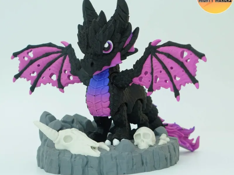 Print In Place Flexi Shadow Dragon