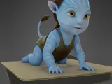 Bebé 1 Blue Alien Hunter Style Pop-2