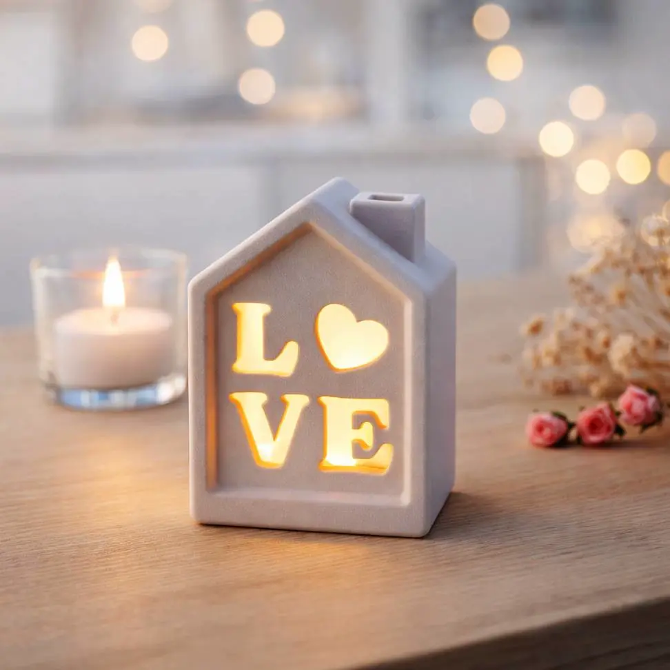 LOVE House Candle Holder | Romantic Cozy Home Decor Lantern