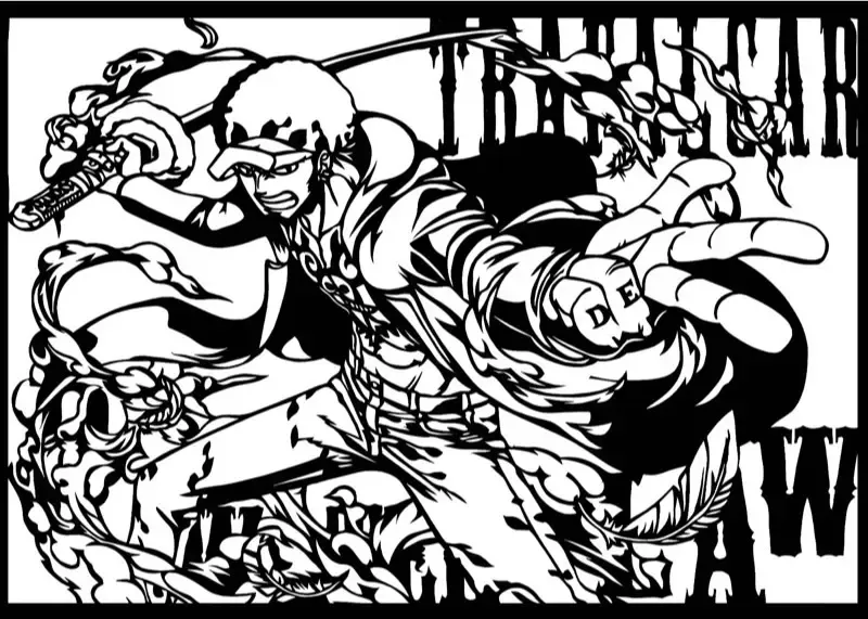 Trafalgar D. Water Law stencil 3