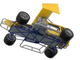 Vintage Winged Supermodified stock car Version 3 Scale 1:25-4
