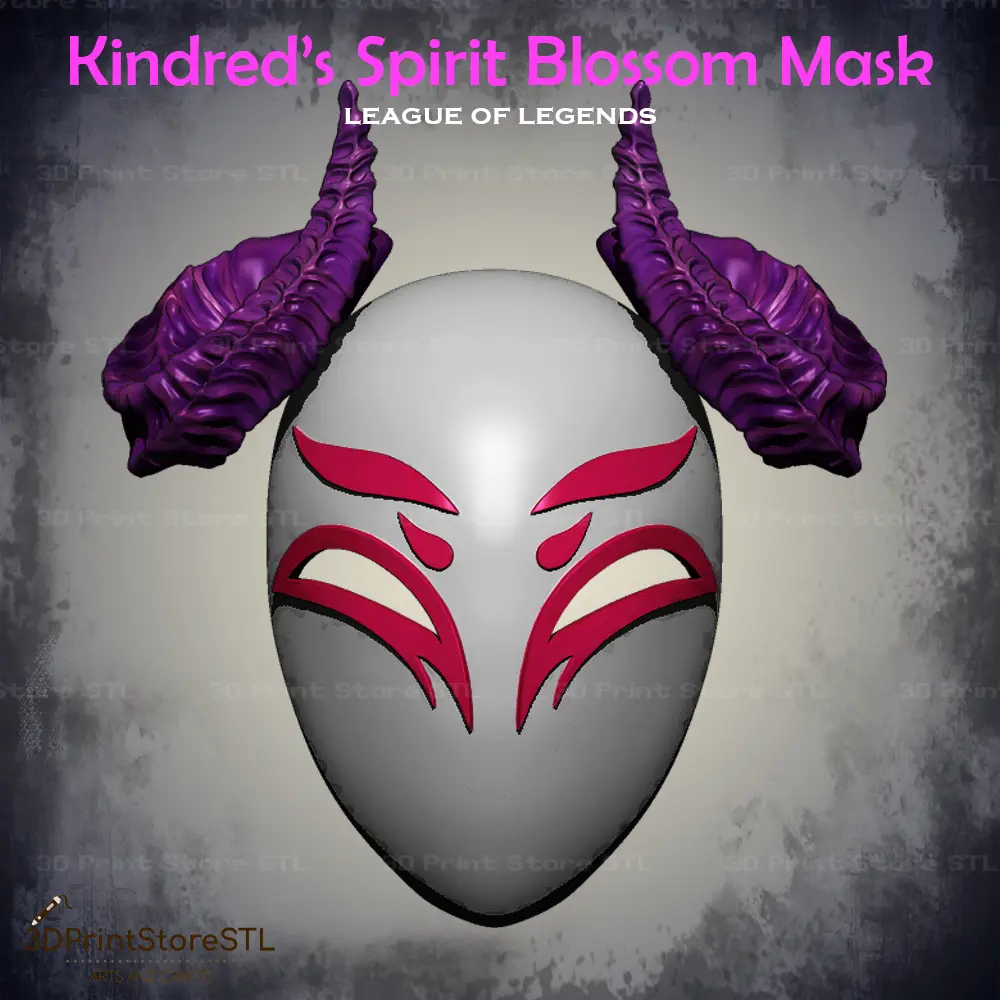 Kindred Mask Skin Cosplay League of Legends - STL File | 3D models download  | Creality Cloud