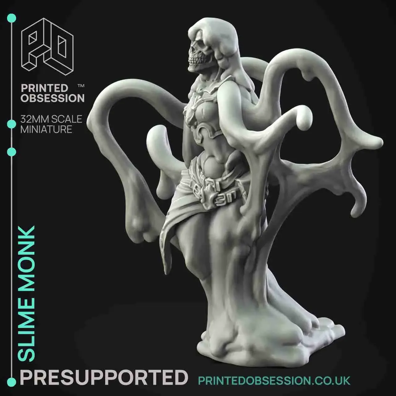 Slime Monk - Humanoid Slime - PRESUPPORTED - 32mm scale