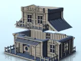 Western saloon with floor and fence (1) - western usa acw mo-1