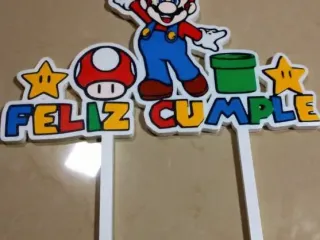 cake topper Mario bross
