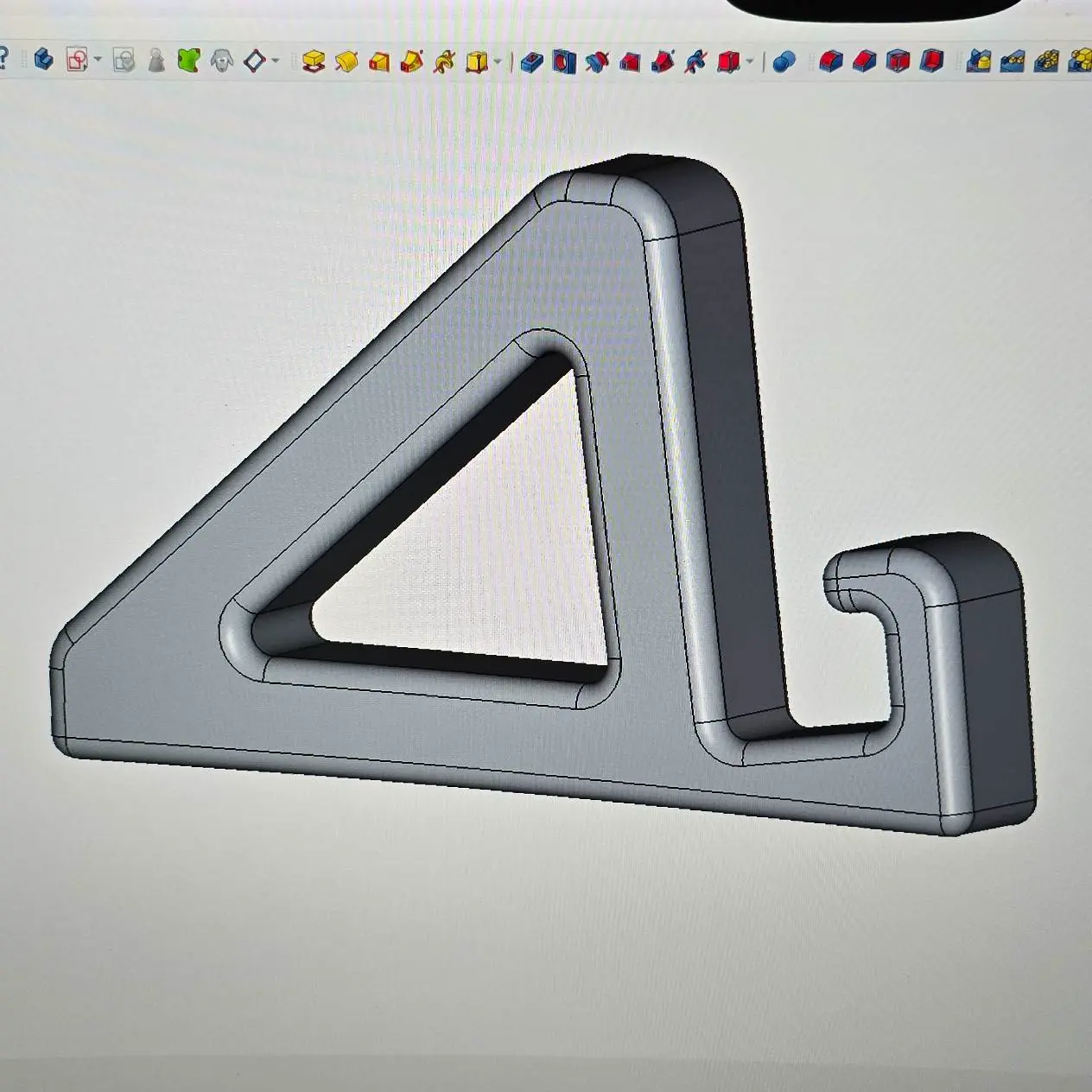 Small stand for slate backed pictures