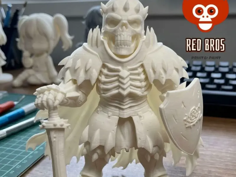 💀 Chevalier du Crâne Chibi : Défie la Causalité sur ton bureau