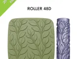 Texture Rollers for clay, Vine patterns, botanical, leaf-4