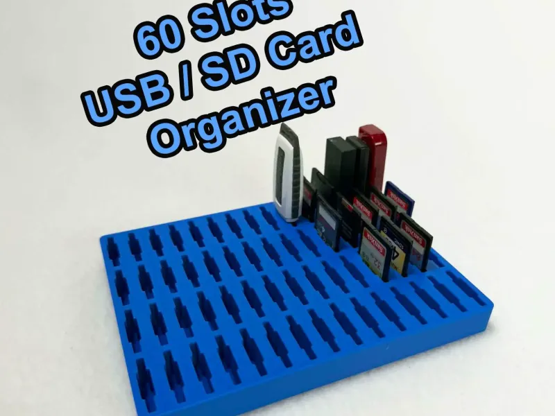 Органайзер на 60 слотов для USB и SD-карт