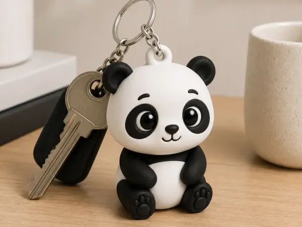 Cute Baby Panda Keychain 