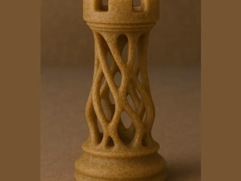 Organic Lattice Rook – Chess Piece