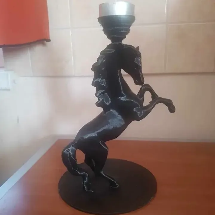 Horse candle holder