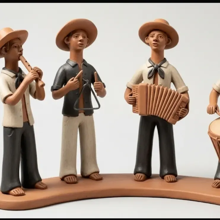 Banda de pífano / coleção mestre vitalino