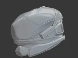 Sci-Fi Helmet Concept – 3D Printable Model-0
