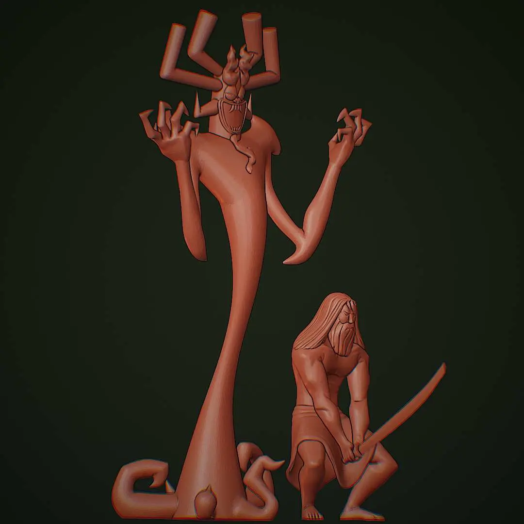 Samurai Jack VS Aku