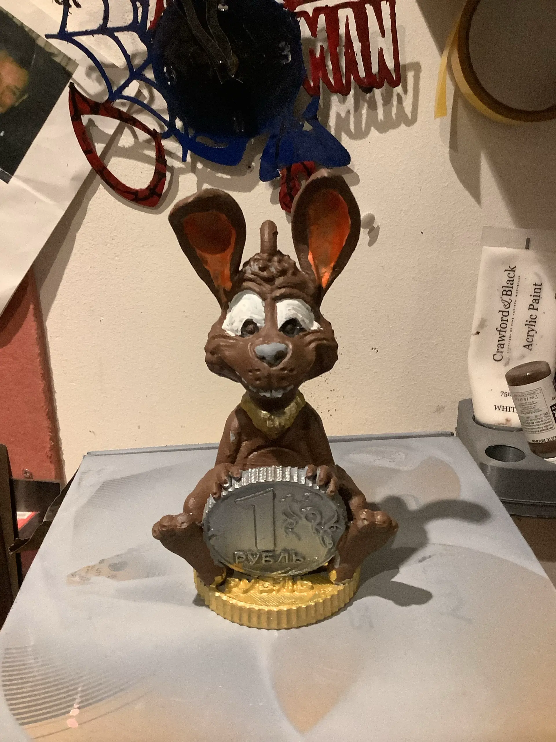 Rabbit on a ruble