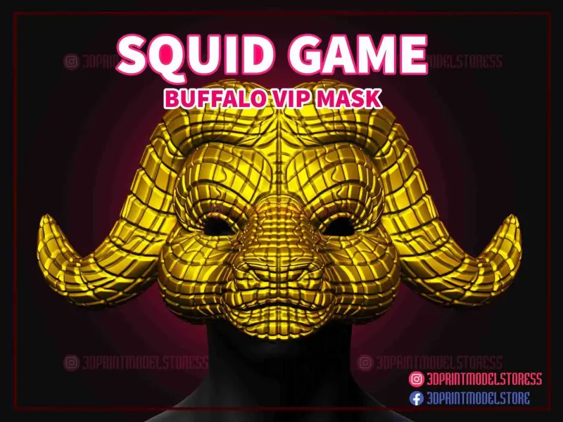 Маска для косплея Squid Game - Маска для косплея Squid Game Buffalo Vip