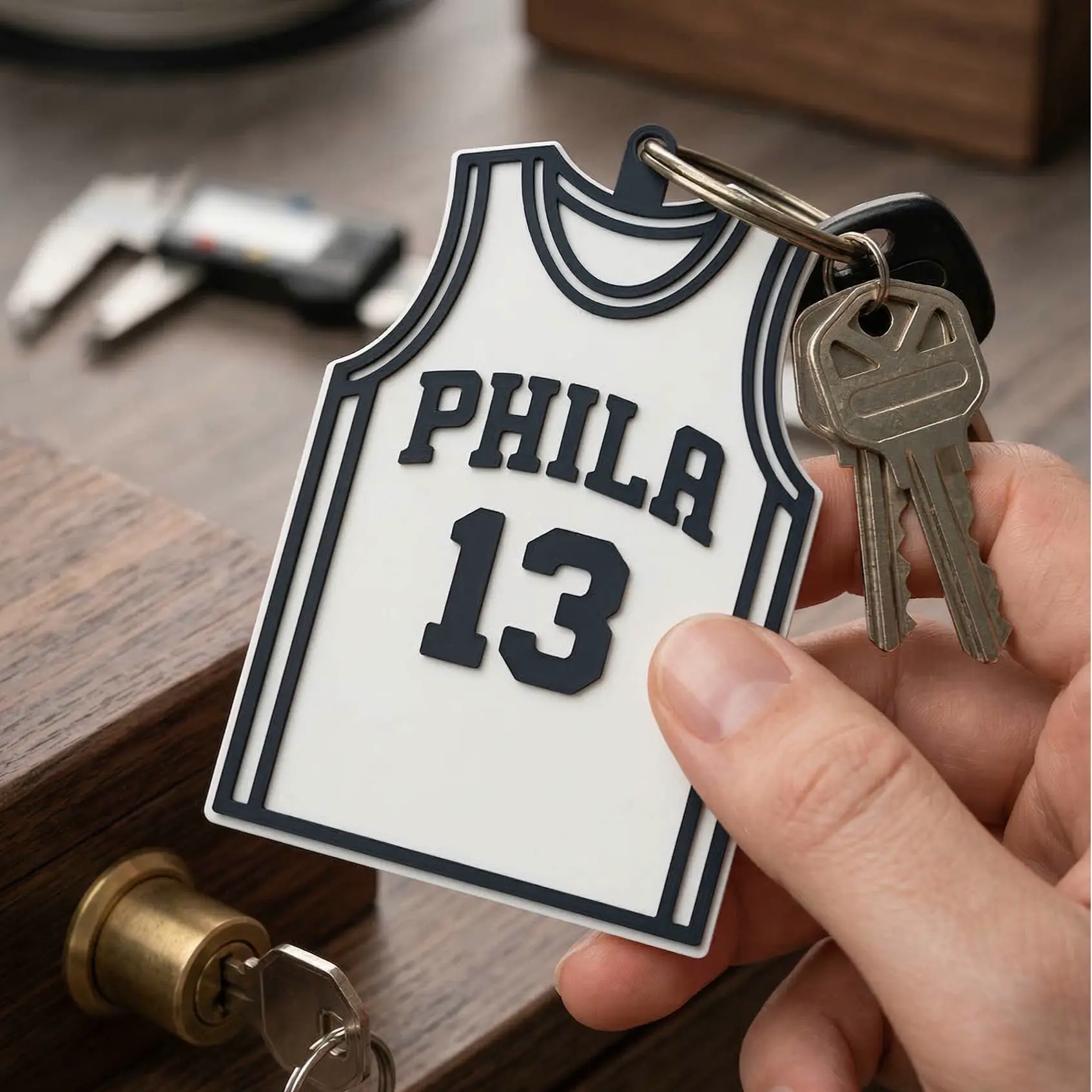 LLavero de Camisetas de la NBA - Philadelphia