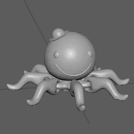 oswald the octopus plus keyring