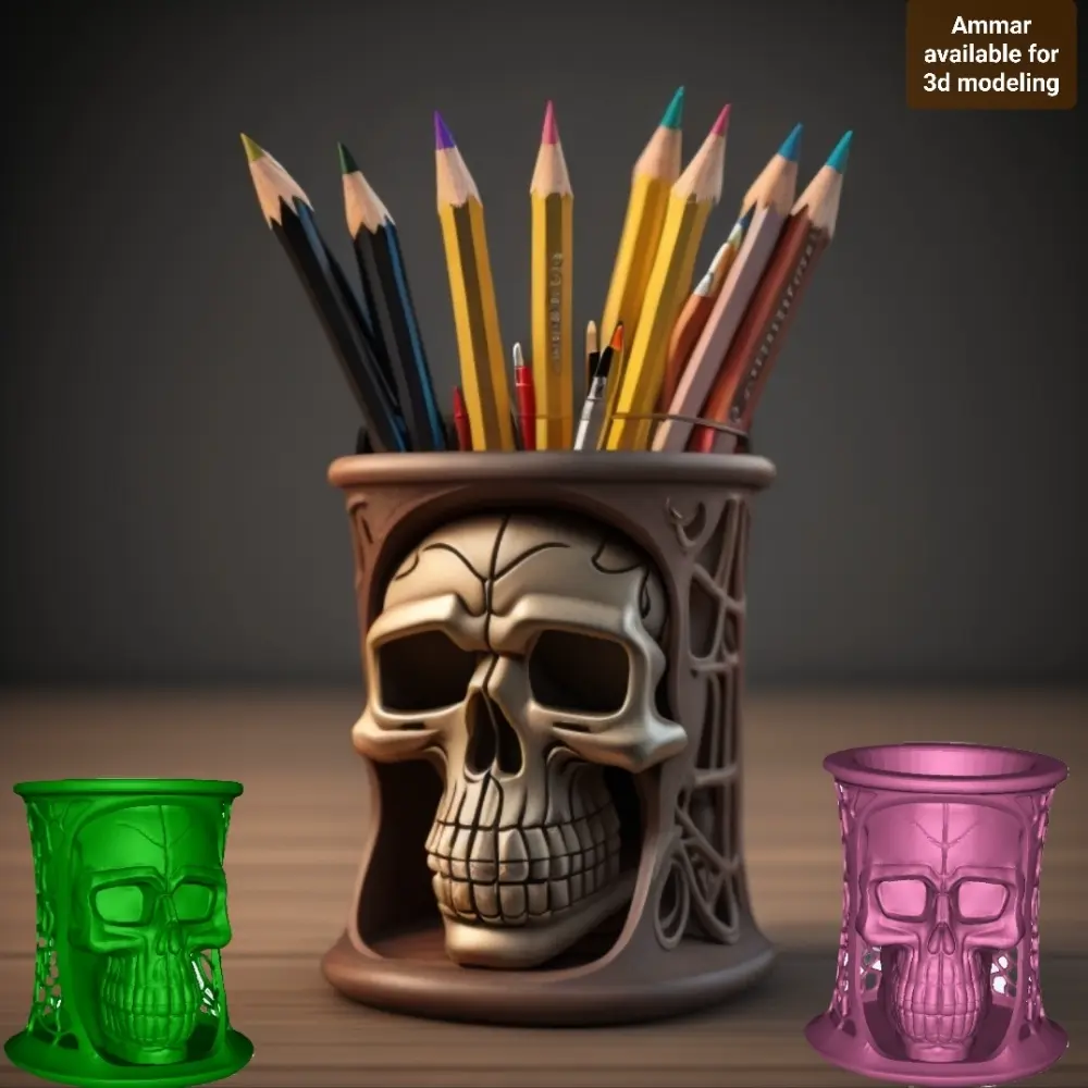 💀Skull Pen Holder💀 