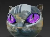 Tête sphère de chat-0