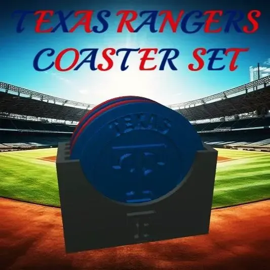 Texas Rangers Coaster Set (MLB)