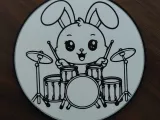 Bunny (drums) Coaster-0