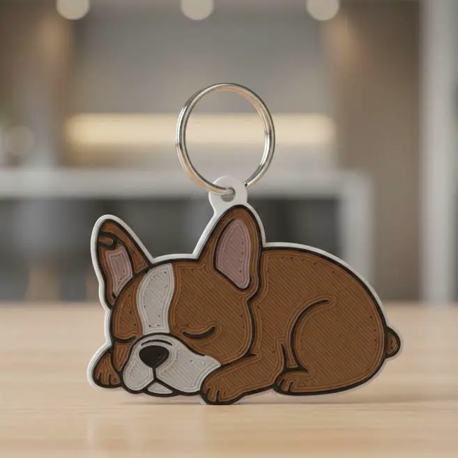 French bulldog keychain #4