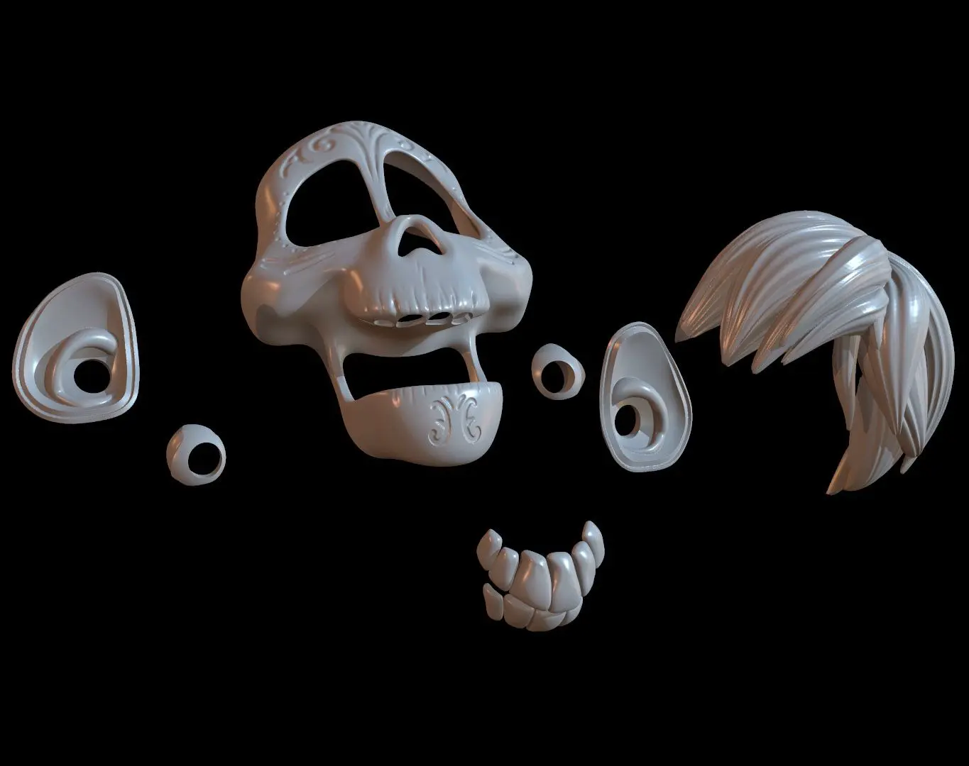 HECTOR RIVERA MASCARA DE CALAVERA HALLOWEEN - COCO