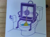 Pooping 3D Printer (Purge Bin Decoration)-2