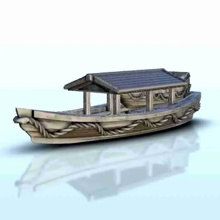 Barco japonês - cenário asiático terreno warhammer wargame