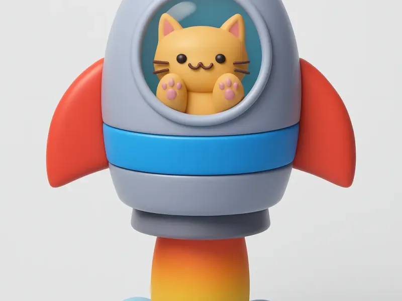 Gato cohete espacio