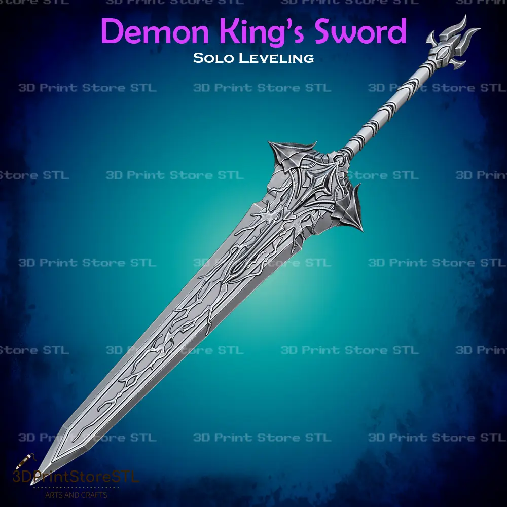 Espada do Rei Demónio Cosplay Solo Leveling - Ficheiro STL