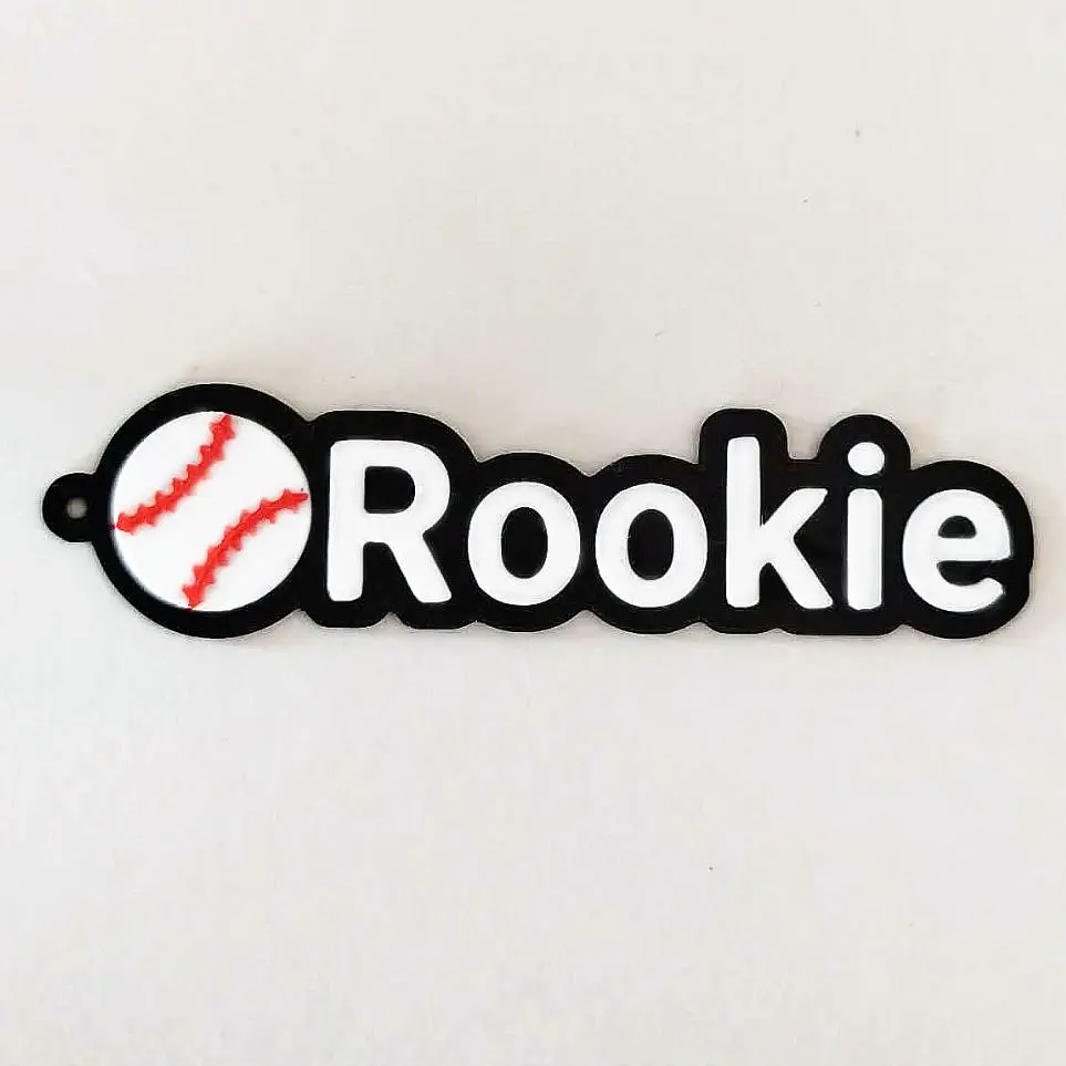 Baseball Keychain - Customizable Name Tag