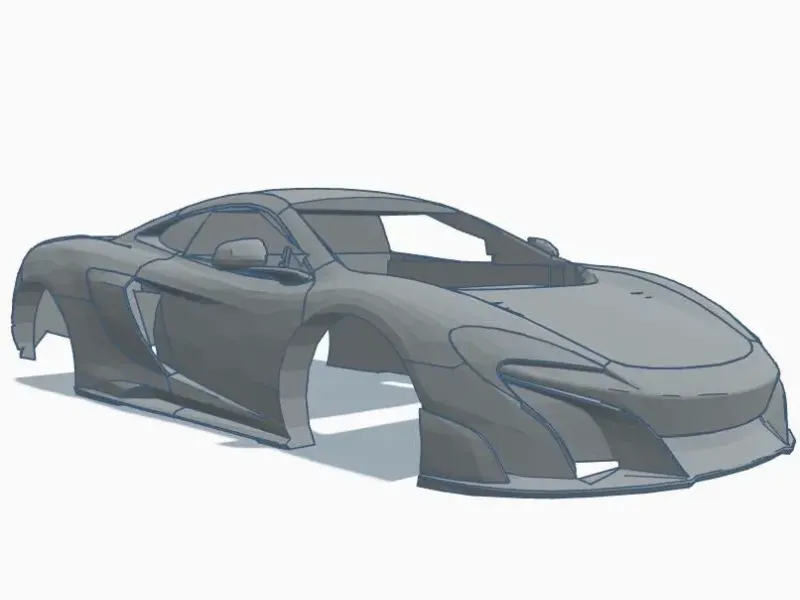McLaren 675LT Body cover (Traxxas Latrax rally car)