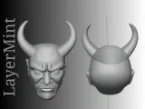 Devil Head Pen Holder – 3D Printable STL-2