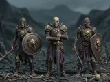 skeleton warrior 3d model-1