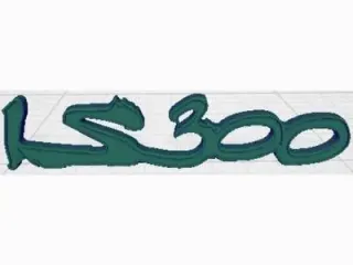 IS300 supra font badge