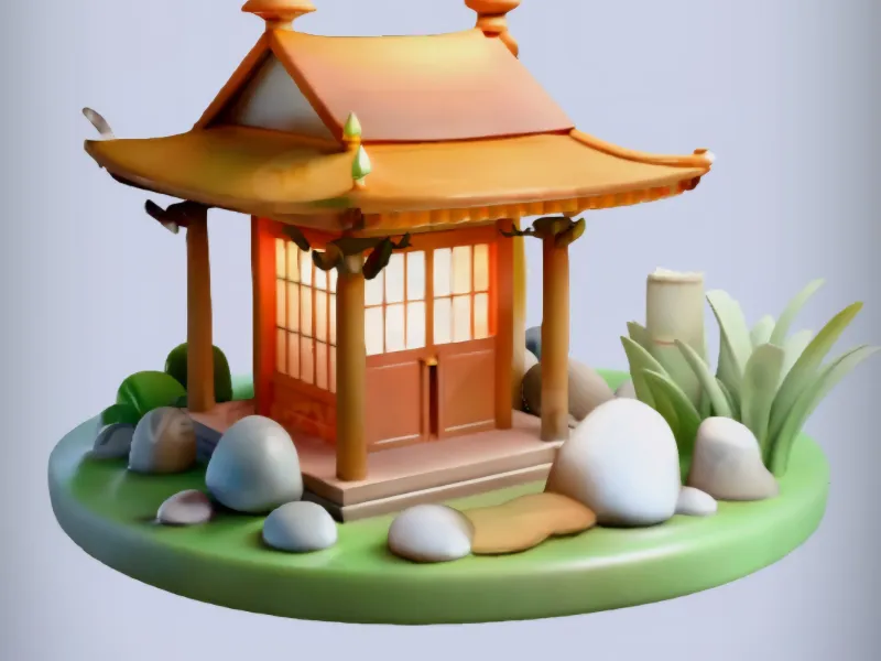 Miniature Chinese House 