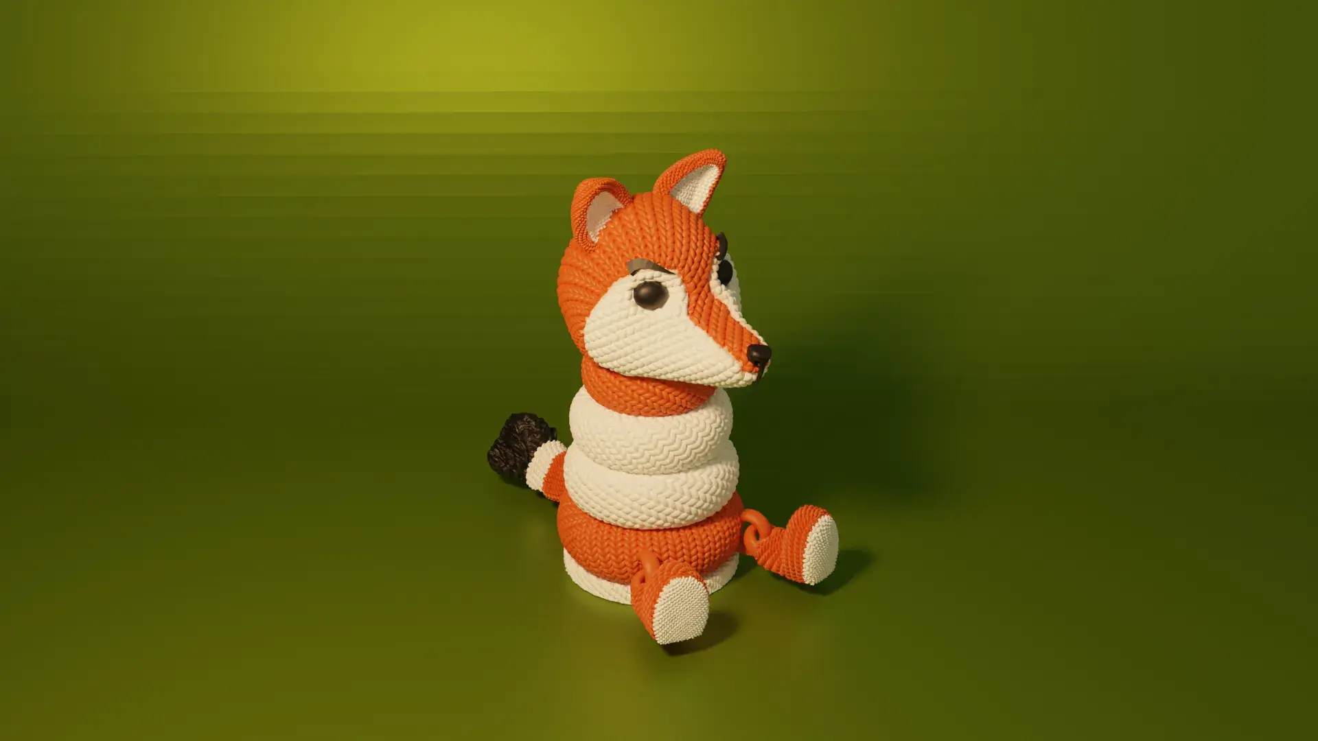 Tığ İşi Örme İstifleme Oyuncağı Foxy