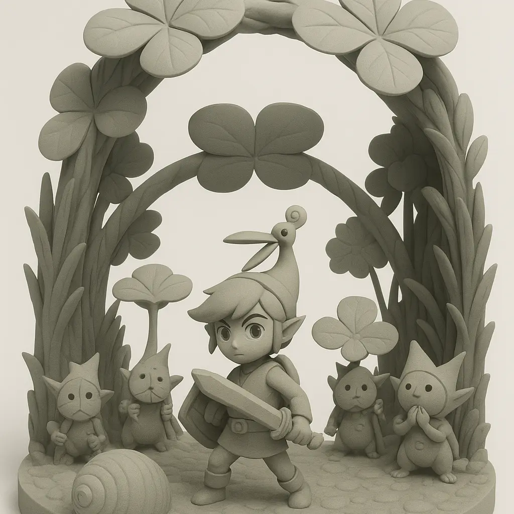 the legend of zelda minish cap diorama