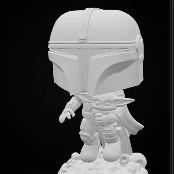 Mandalorian and Grogu Funko