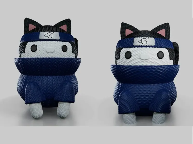 GATTO NARUTO AI FERRI E ALL'UNCINETTO – SASUKE UCHIHA