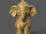 Cute Elephant 3D Model STL for Desk Decor and Gifts-1