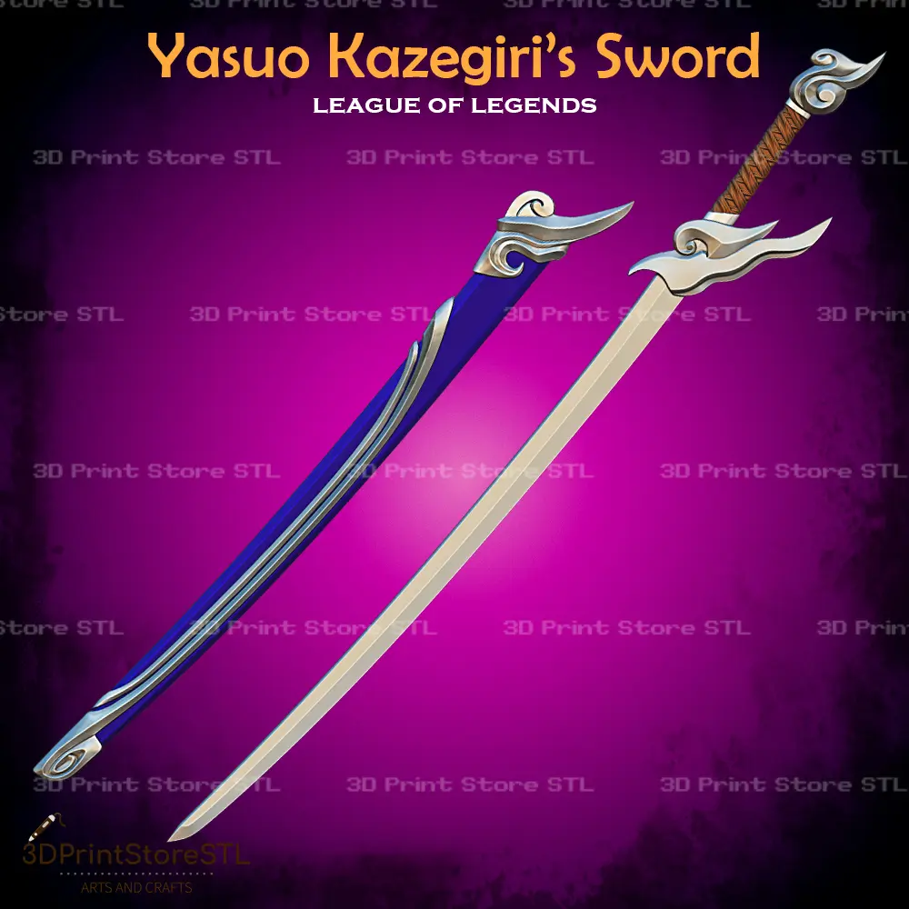 Yasuo Kazegiri Sword Cosplay League Of Legends - STL File