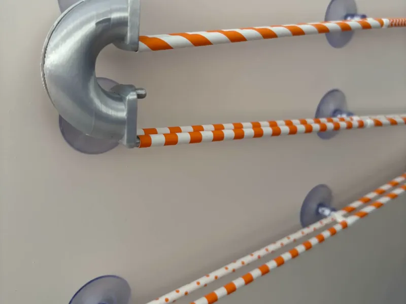 Marble track corner for +/- 14mm marbles