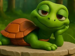 chilling turtle