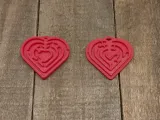 Love #7 - Interlocking Hearts Maze Keychains-2