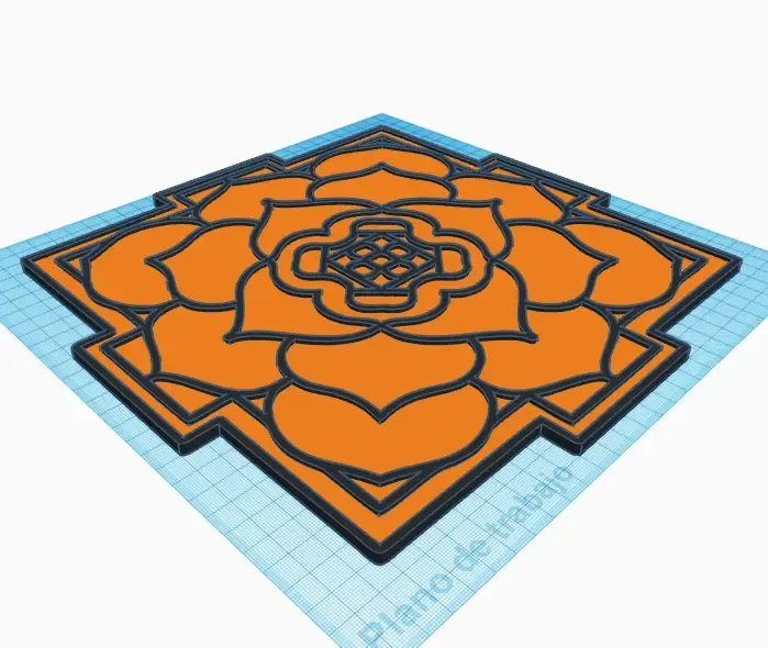 Mandala 2 colores